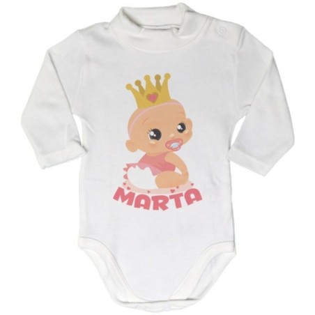 Body lupetto neonato personalizzato con nome bambino...
