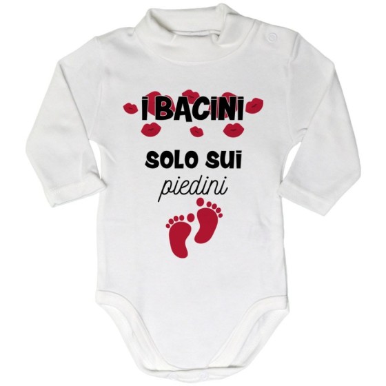 Body lupetto neonato i bacini solo sui piedini Divertenti