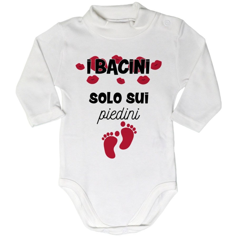 Body lupetto neonato i bacini solo sui piedini Divertenti