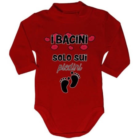 Body lupetto neonato i bacini solo sui piedini Divertenti