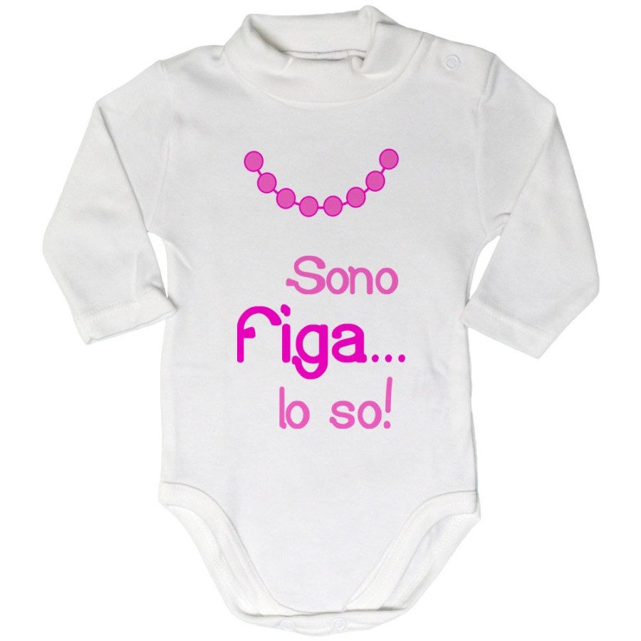 Body lupetto neonata sono figa lo so Divertenti
