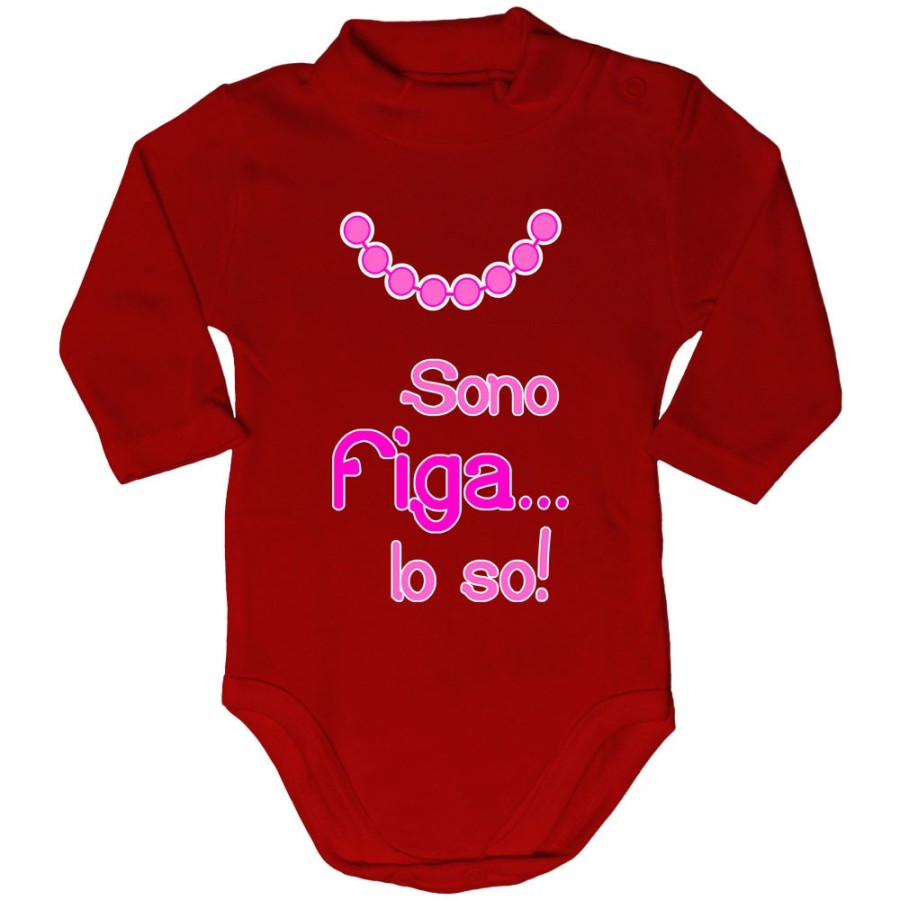 Body lupetto neonata sono figa lo so Divertenti