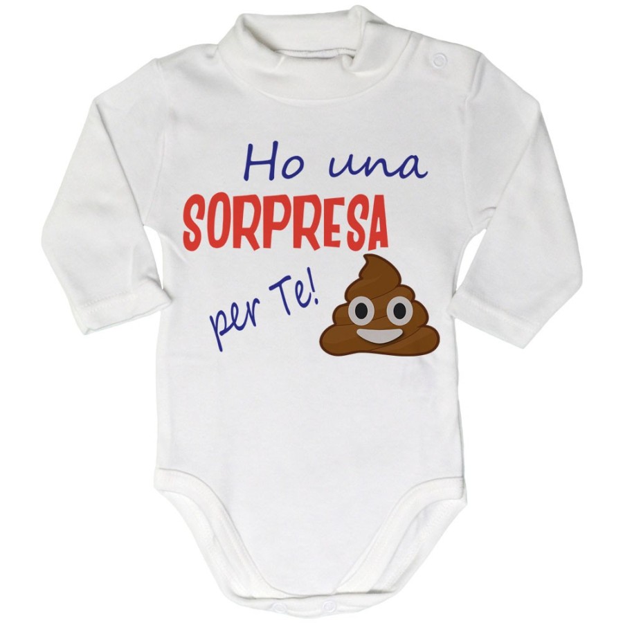 Body lupetto neonato ho una sorpresa per te Divertenti