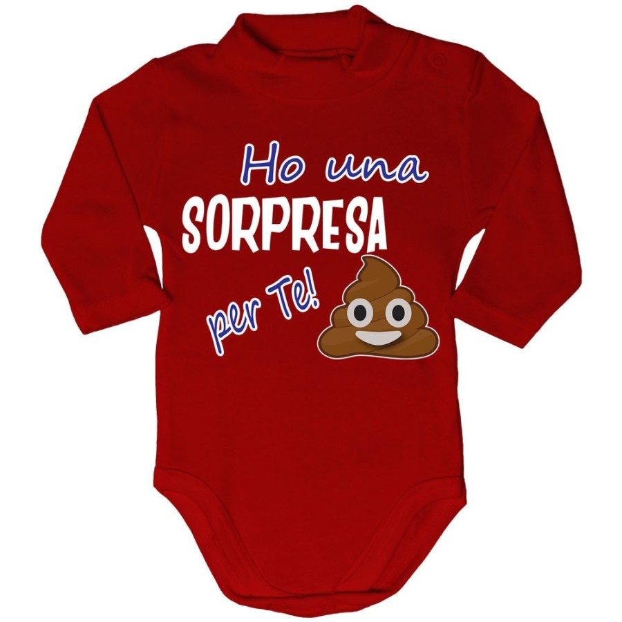 Body lupetto neonato ho una sorpresa per te Divertenti
