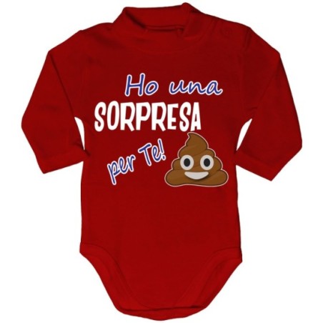 Body lupetto neonato ho una sorpresa per te Divertenti