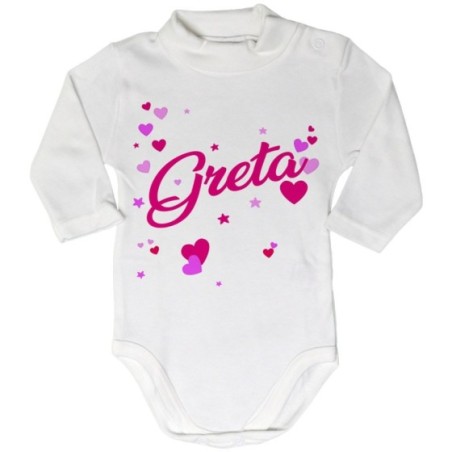 Body lupetto neonato personalizzato con nome e tanti...