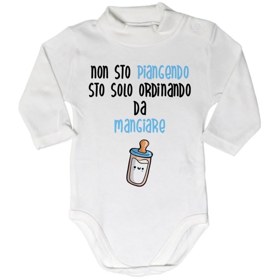 Body lupetto neonato non sto piangendo sto solo ordinando da mangiare Divertenti