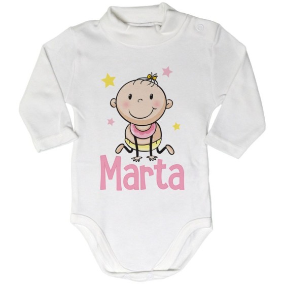 Body lupetto neonato personalizzato con nome bimbo bimba stellare Divertenti