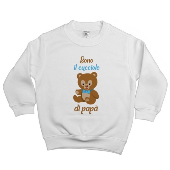 Felpa bambino sono il cucciolo di papà Per il papà