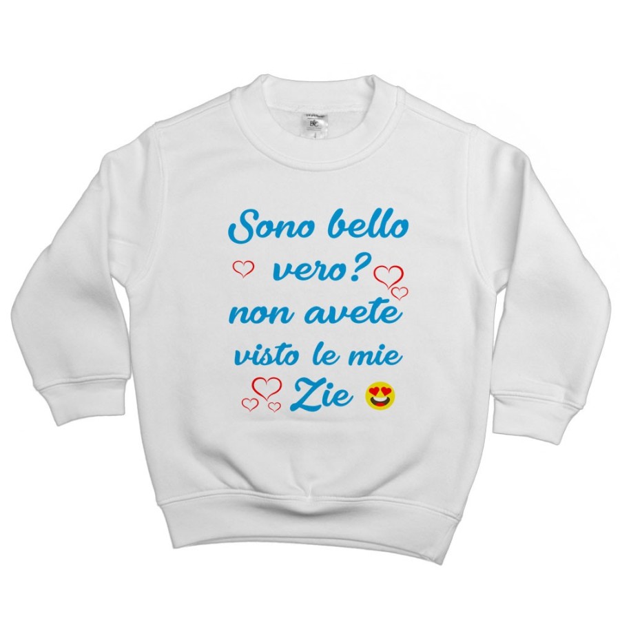 Felpa bambino sono bello vero? non avete visto mio zio i miei zii Per gli zii