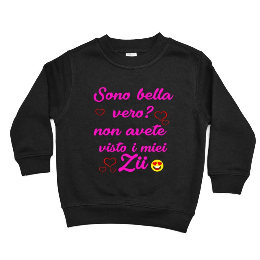 Felpa bambino sono bello vero? non avete visto mio zio i miei zii Per gli zii