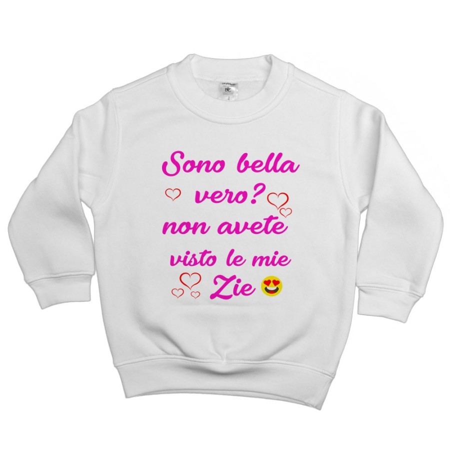 Felpa bambino sono bello vero? non avete visto mio zio i miei zii Per gli zii