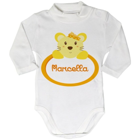 Body lupetto neonata personalizzato con nome topolina Divertenti