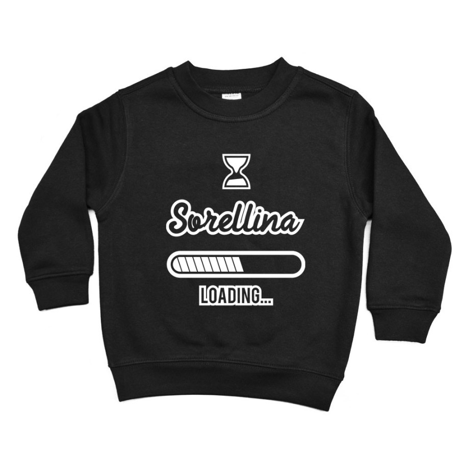 Felpa bambino fratellino sorellina loading Per la famiglia