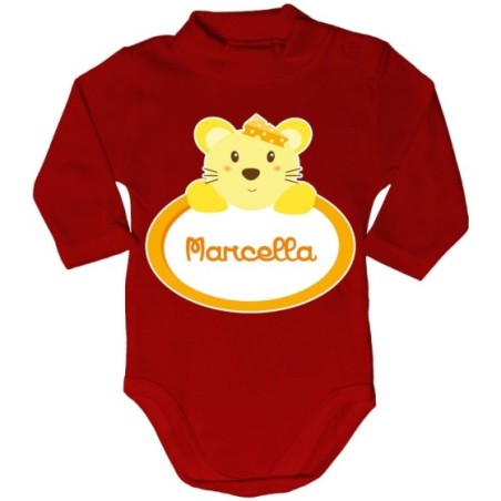 Body lupetto neonata personalizzato con nome topolina Divertenti