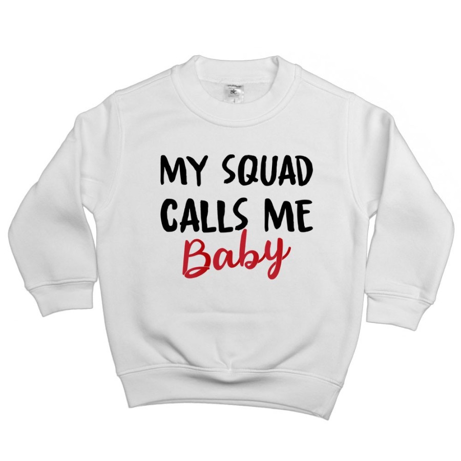 Felpa bambino my squad calls me baby Per la famiglia