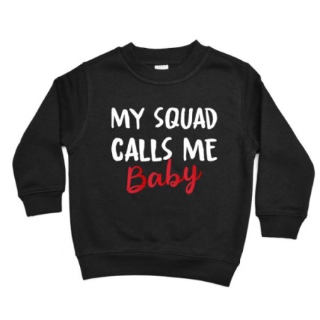 Felpa bambino my squad calls me baby Per la famiglia