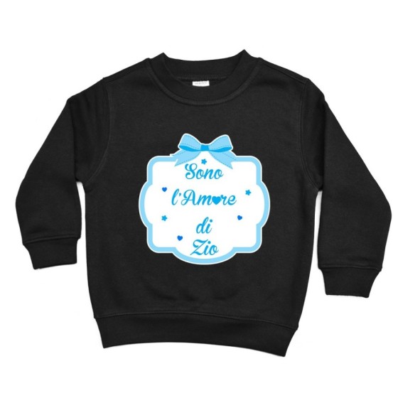 Felpa bambino sono amore di zio degli zii  fiocco Per gli zii