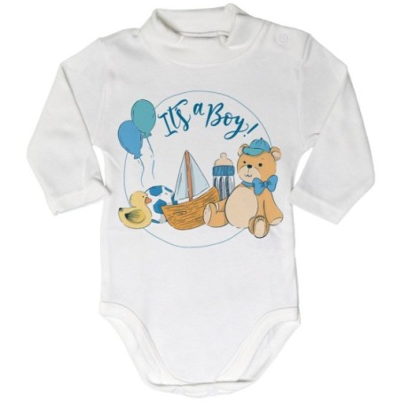 Body lupetto neonato it's a boy
