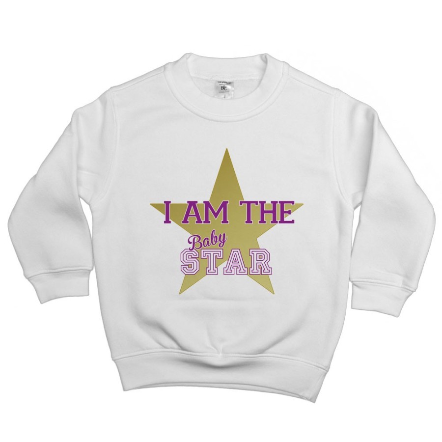 Felpa bambina i am the baby star Per la famiglia