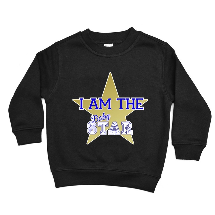 Felpa bambina i am the baby star Per la famiglia