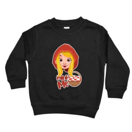 Felpa bambina mini me cappuccetto rosso