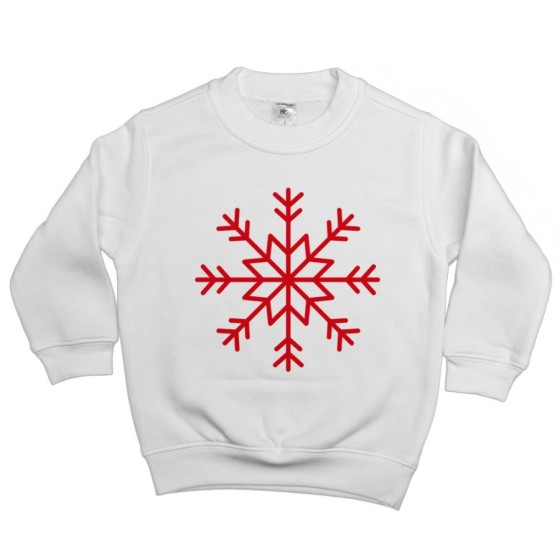 Felpa bambino fiocco di neve Natale