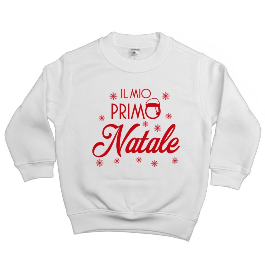 Felpa bambino personalizzabile con nome il mio primo natale con cappello di natale Natale