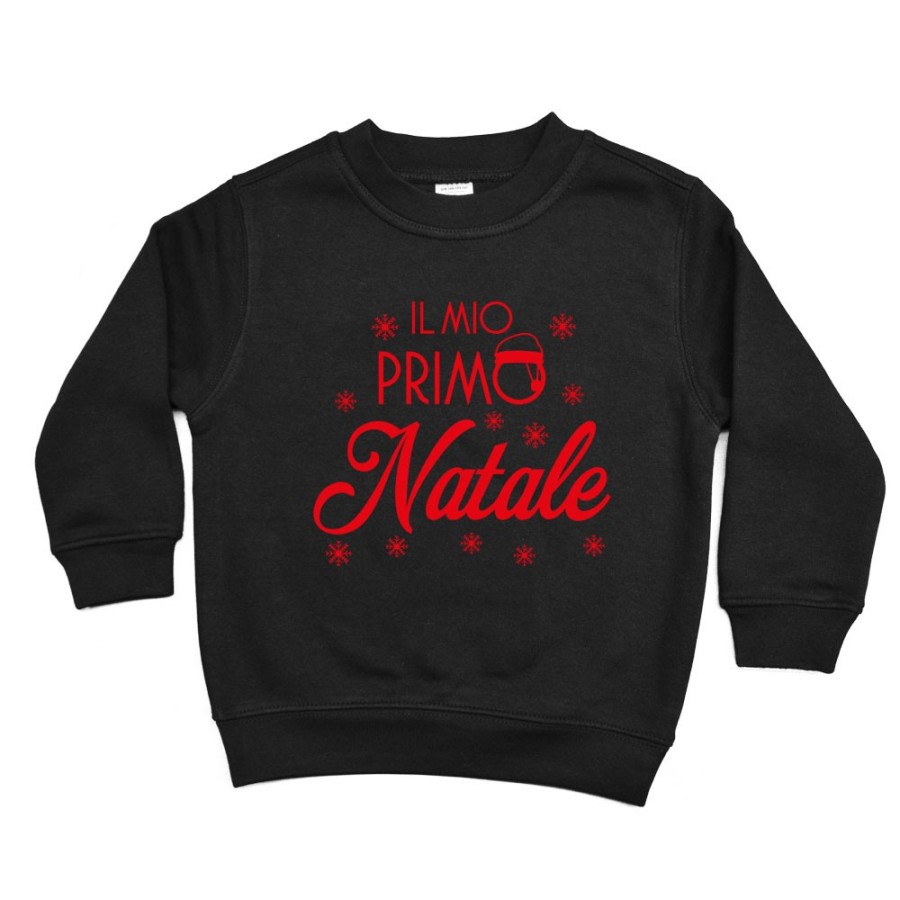 Felpa bambino personalizzabile con nome il mio primo natale con cappello di natale Natale