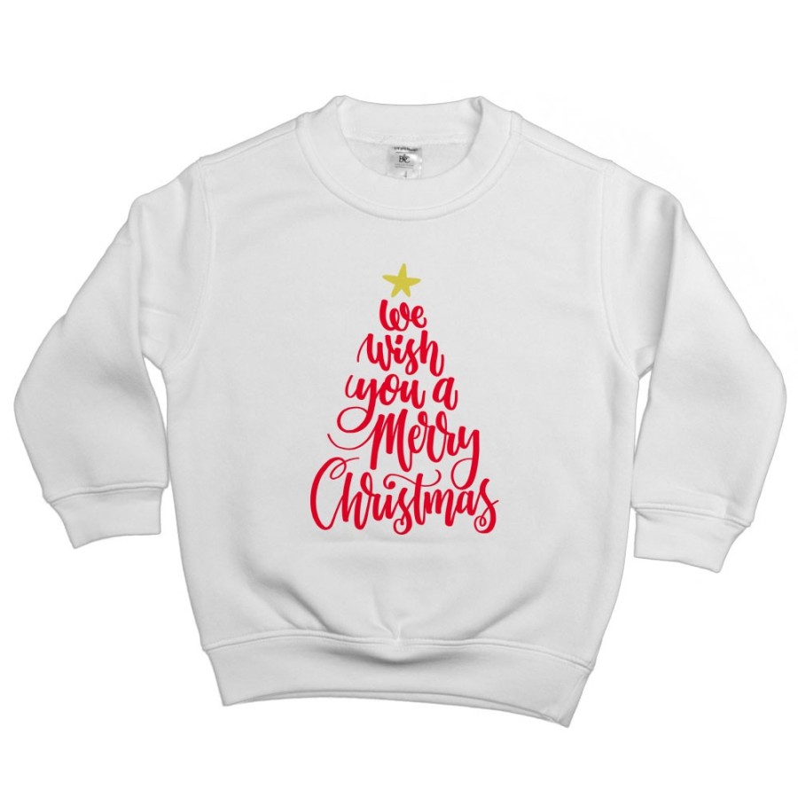 Felpa bambino we wish you a merry christmas Natale