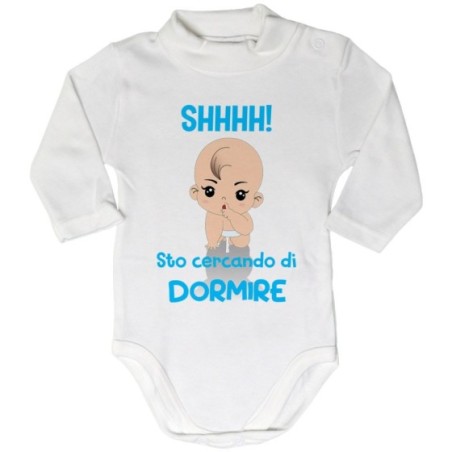 Body lupetto neonato shhhh sto cercando di dormire