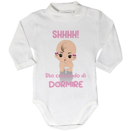Body lupetto neonato shhhh sto cercando di dormire Divertenti