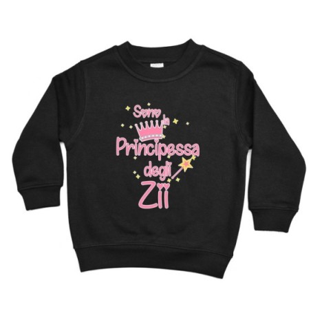 Felpa bambino sono il principe la principessa di zio...