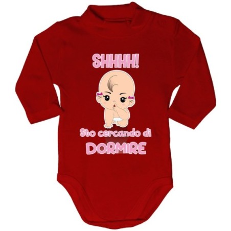 Body lupetto neonato shhhh sto cercando di dormire Divertenti