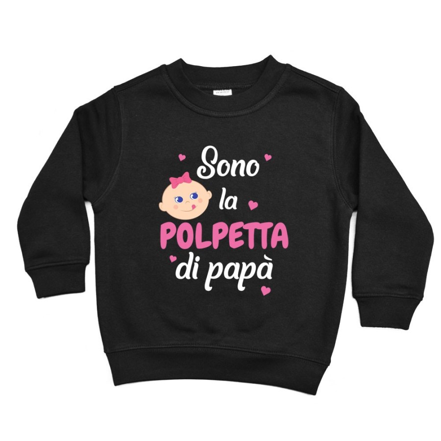 Felpa bambino sono la polpetta di papà Per il papà