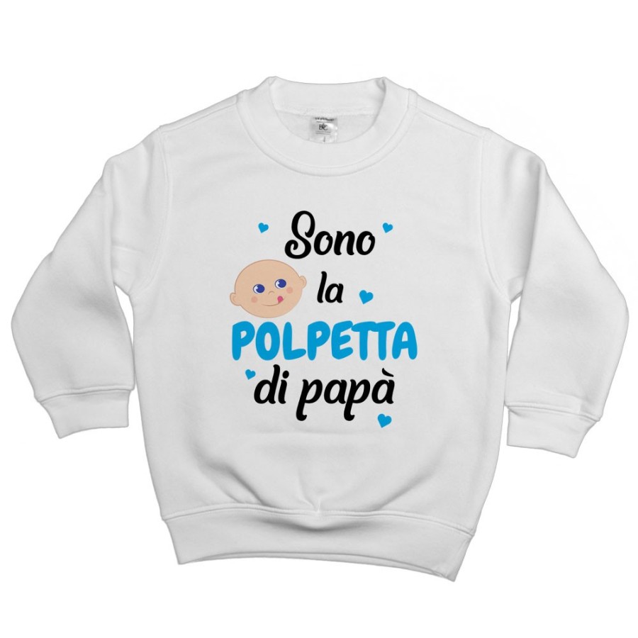 Felpa bambino sono la polpetta di papà Per il papà
