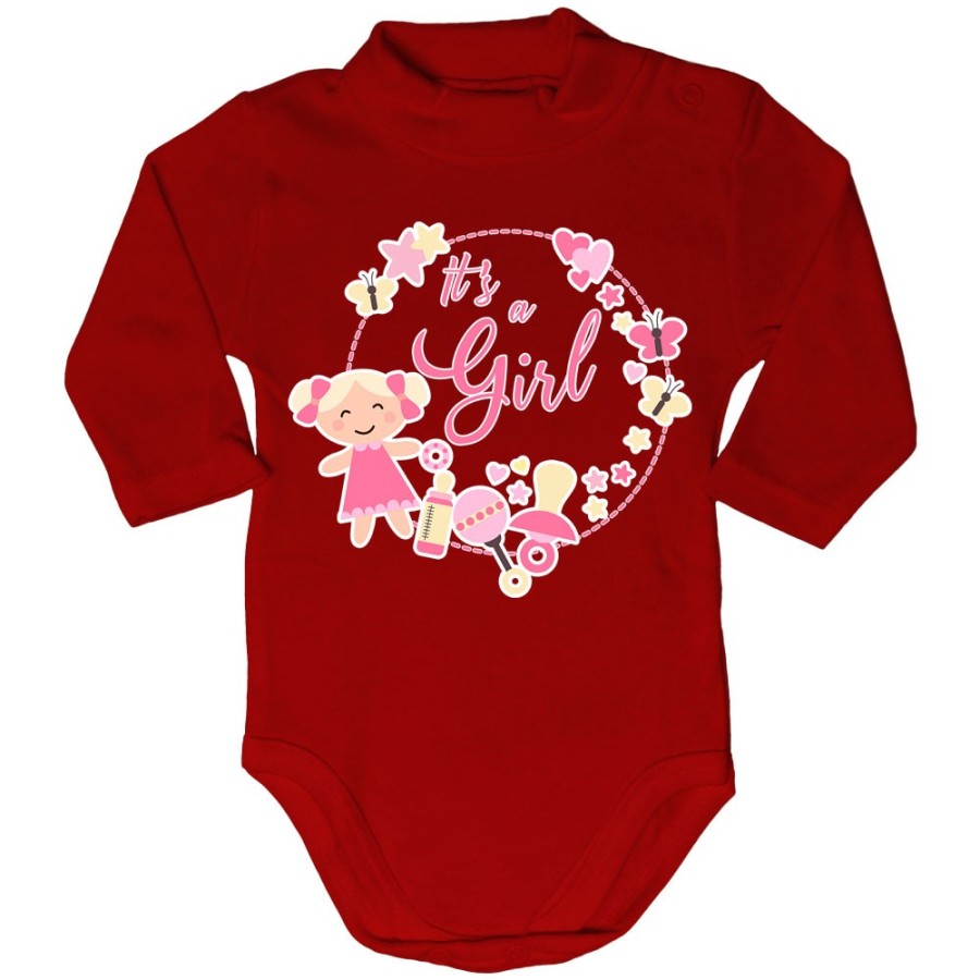 Body lupetto neonata it's a girl Divertenti