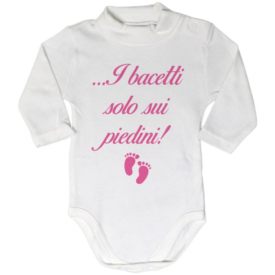 Body lupetto neonato i bacetti solo sui piedini! Divertenti