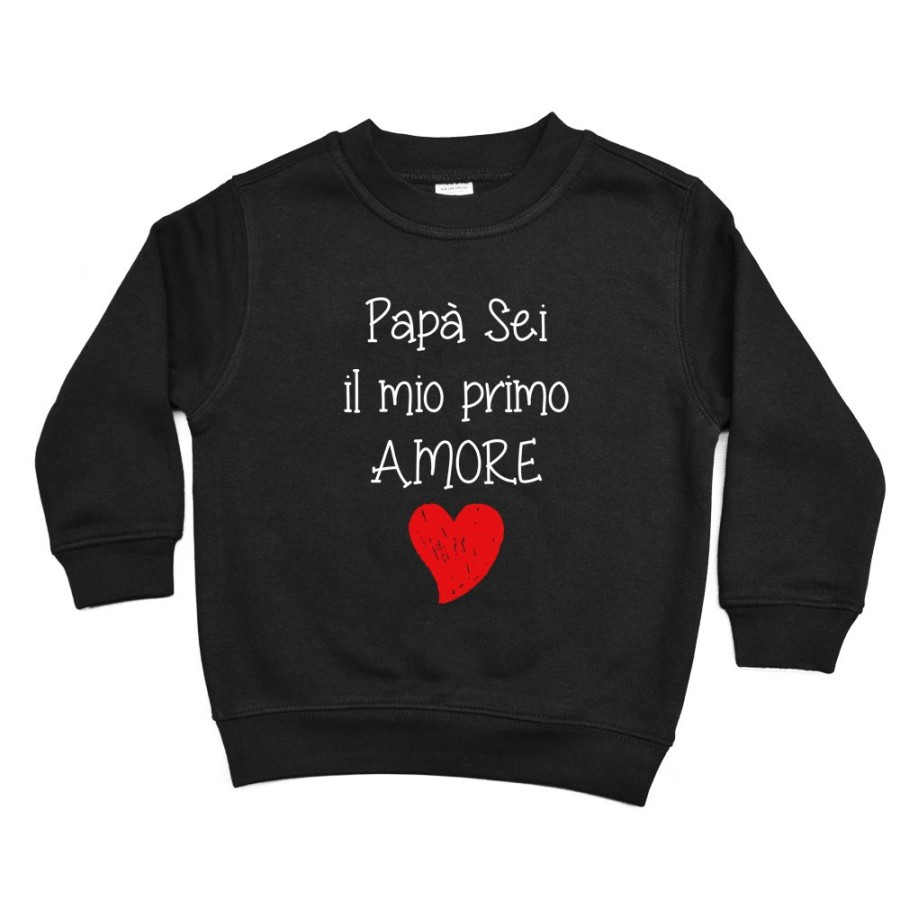 Felpa bambino papà sei il mio primo amore Per il papà