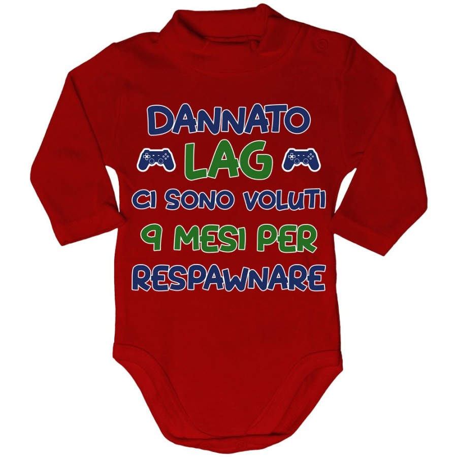 Body lupetto neonato dannato lag ci sono voluti 9 mesi per respawnare Divertenti
