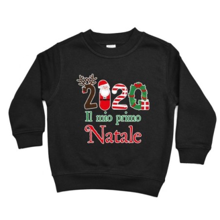 Felpa bambino personalizzabile con nome e anno il mio primo natale Natale
