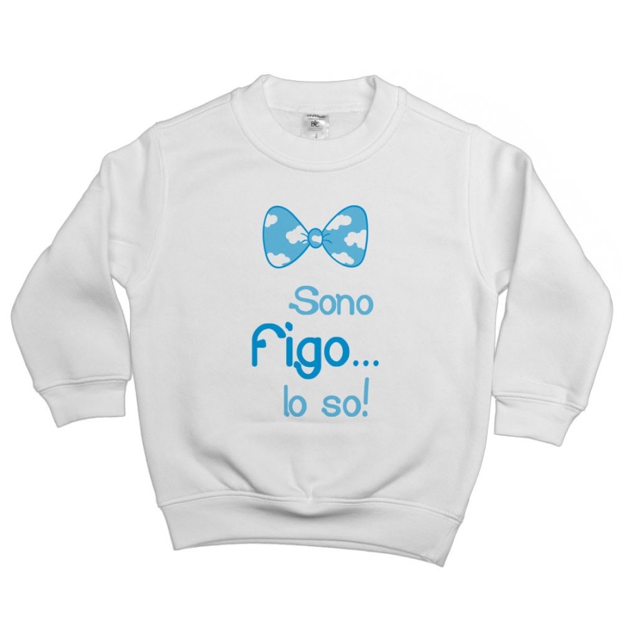 Felpa bambino sono figo lo so Divertenti