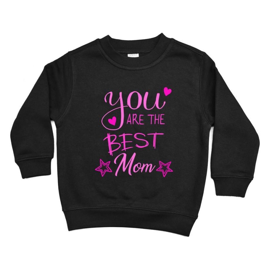 Felpa bambino you are the best mom star Per la mamma