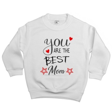 Felpa bambino you are the best mom star Per la mamma