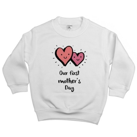 Felpa bambino our first mom's day Per la mamma