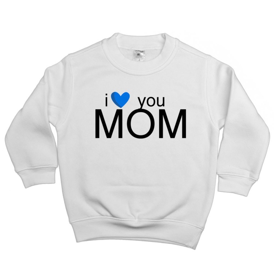 Felpa bambino i love you mom Per la mamma