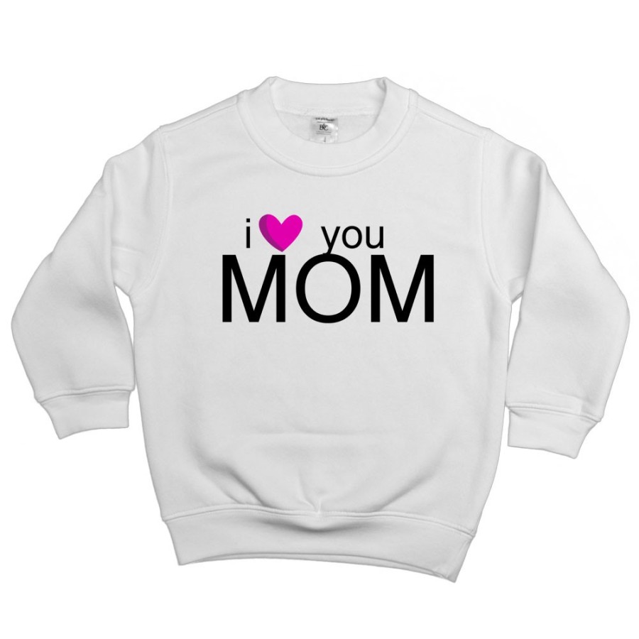 Felpa bambino i love you mom Per la mamma