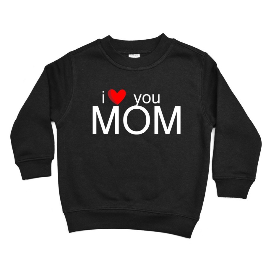 Felpa bambino i love you mom Per la mamma
