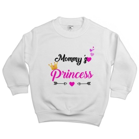 Felpa bambina mommy's prince princess Per la mamma