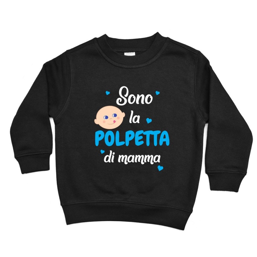 Felpa bambino sono la polpetta di mamma Per la mamma